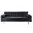 Divano nero a 3 posti
trasformabile<br />Phoenix
