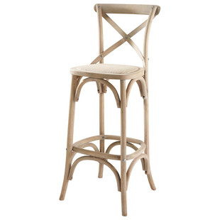 Tabouret chaise de bar gris<br />Tradition
