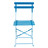 Set van 2 blauwe stoelen Guinguette