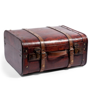 Large old-style suitcase