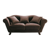 Dreisitzersofa, nicht ausziehbar, schoko  Baroque