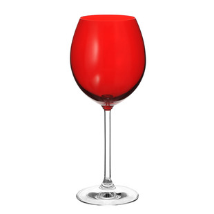 Stielglas rot <br /> - Set aus 6