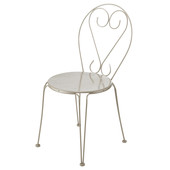 Sedia da giardino in metallo color talpa Mary
