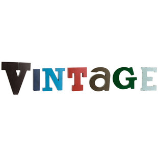 Metallbuchstaben Vintage