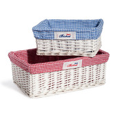 Set di 2 cestini vichy Bistrot