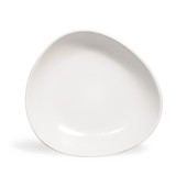 Assiette calotte Galet blanche <br /> - Lot de 6
