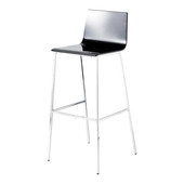 Chaise de bar noire Seattle