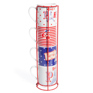 Tour 4 mugs Cerises