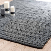 Teppich Stockholm anthrazit 230x160