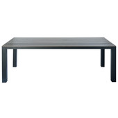 Table de jardin grise rectangulaire L 230cm<br />Escale