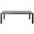 Table de jardin grise rectangulaire L 230cm