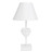Lampe Coeur gravé blanchi