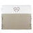 Headboard Slipcover in natural and white linen
