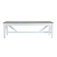 Banc de jardin blanc Rhode Island