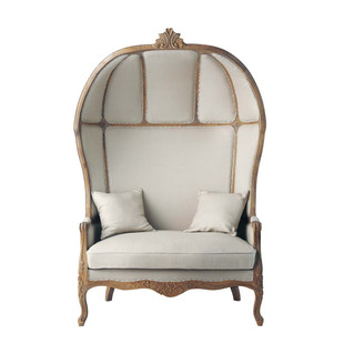 2-Seat Linen Daybed Carrosse