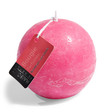 Bougie Boule rose <br /> - Lot de 6