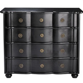 Commode noire Gustavia