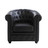 Sessel schwarz  Chesterfield