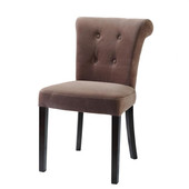 Stuhl, Velours taupe  Boudoir