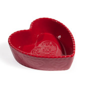 Ramequin Heart rouge grand modèle <br /> - Lot de 6