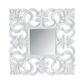 Specchio Rivoli quadrato bianco