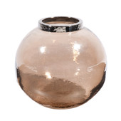 Runde Vase Rauchglas kleines Modell