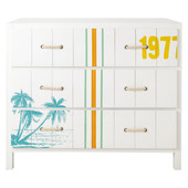 Chest of drawers, white Surf