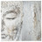 Doek in twee delen Silver Bouddha