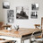 Small Set of 5 Paris Photos Canvas Prints