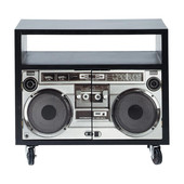 TV-meubel zwart Stereo