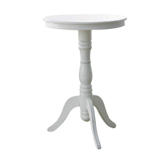 White gueridon occasional table <br />Adele