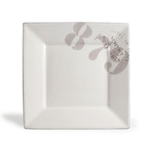 Assiette à dessert Ouessant blanche <br /> - Lot de 6