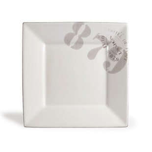 Assiette à dessert Ouessant blanche<br />  - Lot de 6