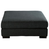 Pouf tissu monet anthracite Terence