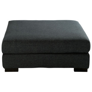 Pouf tissu monet anthracite Terence