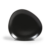 Assiette dessert Galet Noire <br /> - Lot de 6