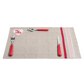 Set da tavolo Spirito familiare con cuore <br /> - Lotto di 6