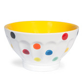 Bol Confetti jaune <br /> - Lot de 6