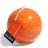 Bougie Boule orange <br /> - Lot de 6