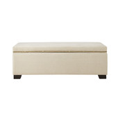 Bettfußbank Truhe beige Maxence