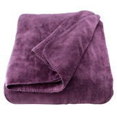 Aubergine warm throw