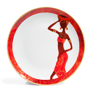 Assiette plate Jahia <br /> - Lot de 6