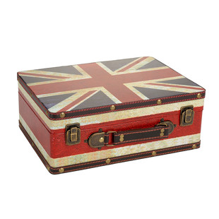 British flag suitcase, small