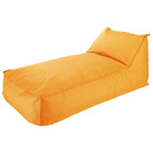 Sunlounger/ bean bag pouffe, orange Papagayo