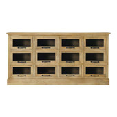 Comptoir grainetier bois 12 tiroirs Naturaliste
