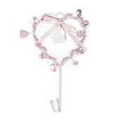 Patère simple coeur Tourmaline