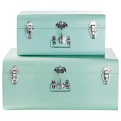 2er-Set Koffer blau