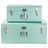 2er-Set Koffer blau