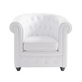 White armchair  Chesterfield
