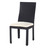 Chaise de jardin noire Miami